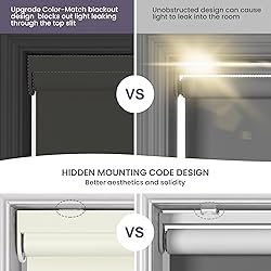 Boolegon Roller Shades for Windows Blackout