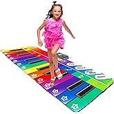 Play22 Colorful Keyboard Playmat 71" - 24 Keys Piano Play Mat - Piano Mat has Record, Playback, Demo, Play, Adjustable Vol. -