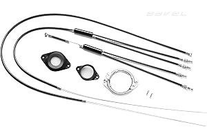 BAVEL BMX Bike Gyro Brake Cables Front + Rear (Upper + Lower) Spinner Rotor Set Kit