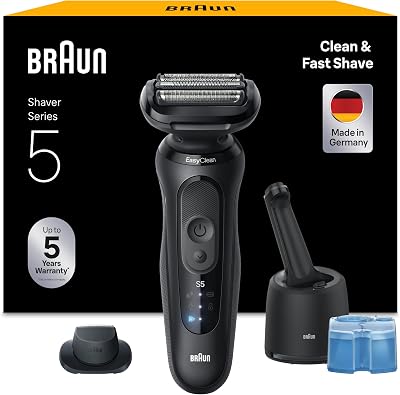 Braun Series 5 52-N7200CC Shaver Wet & Dry 50min Runtime 1 Attachment SmartCare