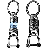 IUMIUN Magnetic Quick Release Keychain,Detachable Magnet Carabiner Clip Pull Apart Key Chain for Men Women-Secure Lock System