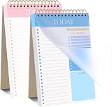 Thboxes 2 Pack To Do List Notebook A5 Undated Spiral 52 Sheets 104 Pages Pink