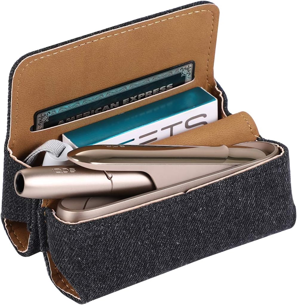 Esonbuy Applicable to IQOS 3 Leather Case Five-Pointed Star IQOS3.0 Electronic Cigarette Cartridge Storage Bag Shatter-Resistant Shell