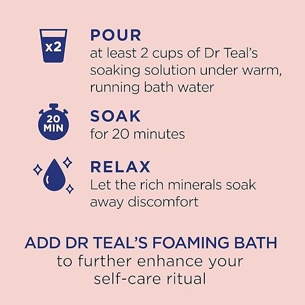 DR TEAL’S EPSOM SALT MAGNESIUM SOAK, WELLNESS THERAPY WITH ROSEMARY & MINT, 3 LBS