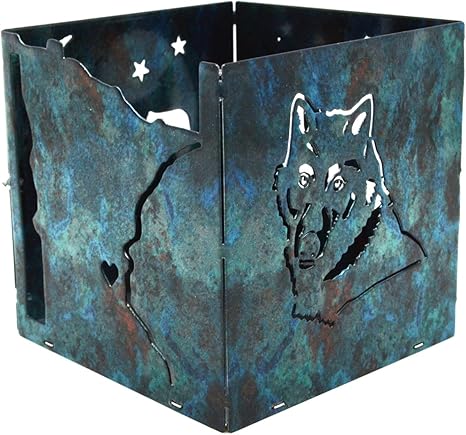 Amazon Com D Lites Minnesota Wolf Themed Candle Holder Box By D Ears Stainless Steel Home Kitchen