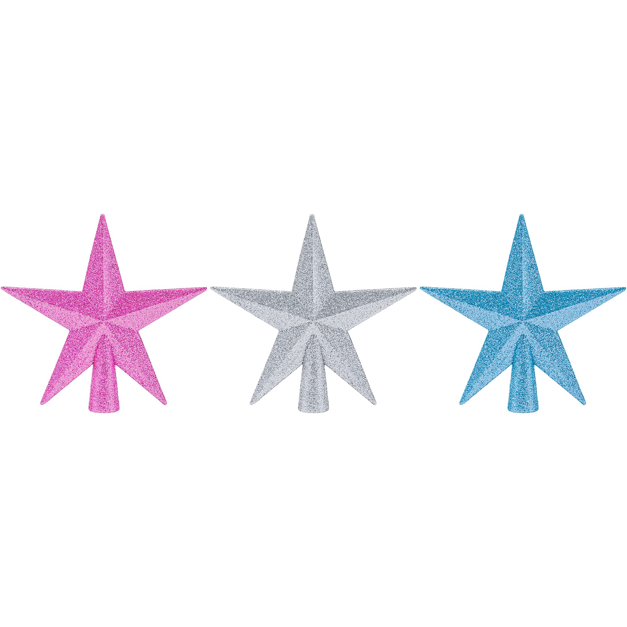 Photo 1 of *** missing gray star***
Aneco 3 Pack 4 Inches Glittered Mini Star Christmas Tree Topper Star Treetop for Small Christmas Tree Ornaments, Silver, Pink and Blue