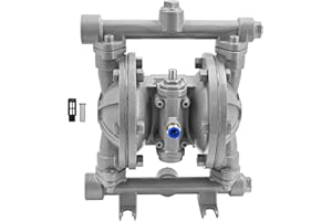 Air Operated Double Diaphragm Pump 1/2 inch Inlet/Outlet Max 115PSI Pneumatic Waste Oil Transfer Pump 16 GPM/60 LPM