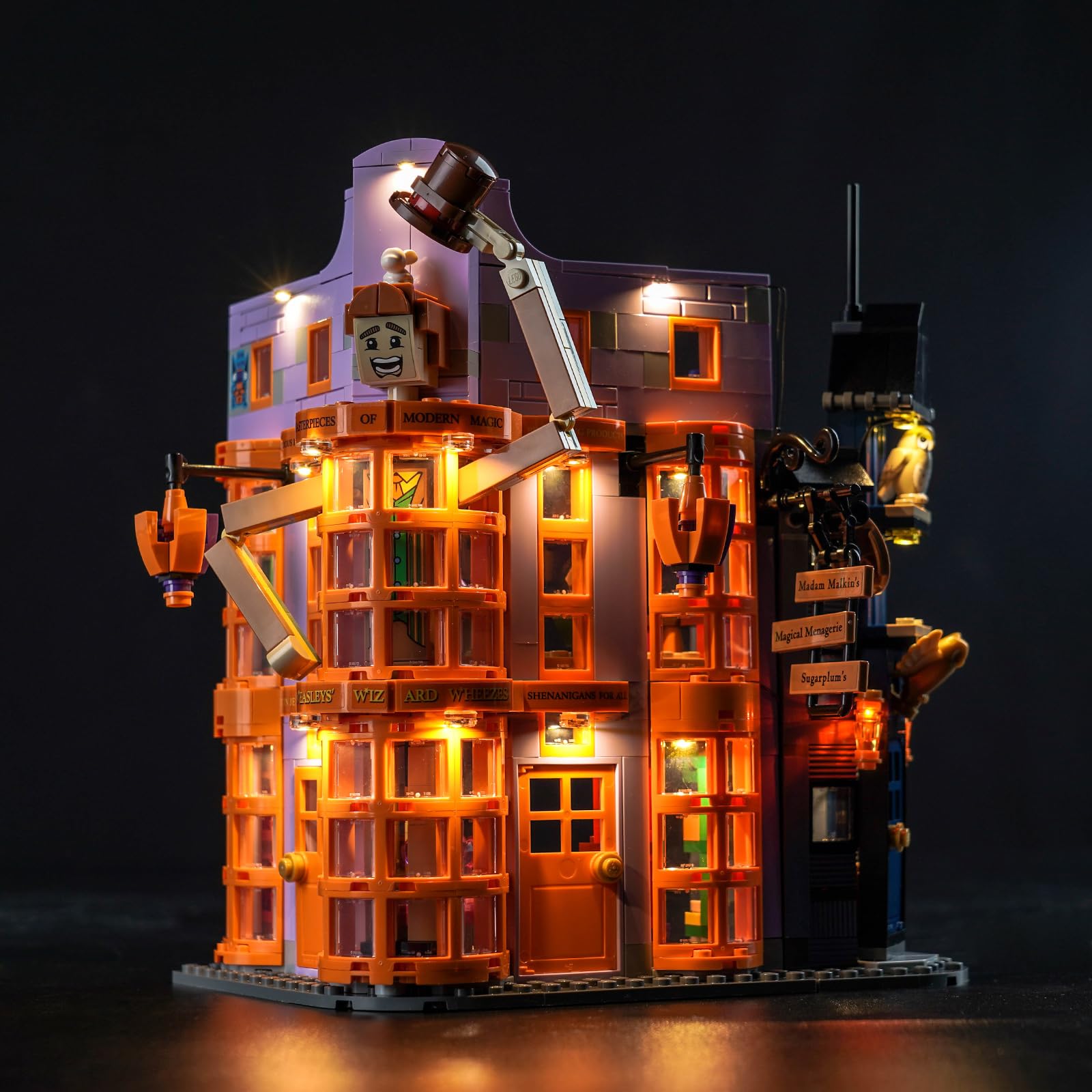 Led Light Kit for Lego Weasleys' Wizard Wheezes, Lighting Set for Lego 76422 Diagon Alley : Weasleys' Wizard Wheezes - Not Include Models, Just Light Set — image 1