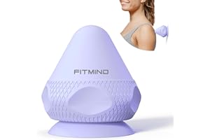 FITMIND Mountable Self-Massage Ball Handfree with Suction Cup,Deep Tissue Back Sore Muscle Knot Massager,Myofascial Release,Manual Massage Balls, Foot Plantar Fasciitis, Back Stress Relief - Purple