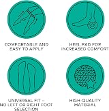 FITLEGS Open-Toe Compression Stocking 18mmHg Below Knee Extra Large Teal view 5