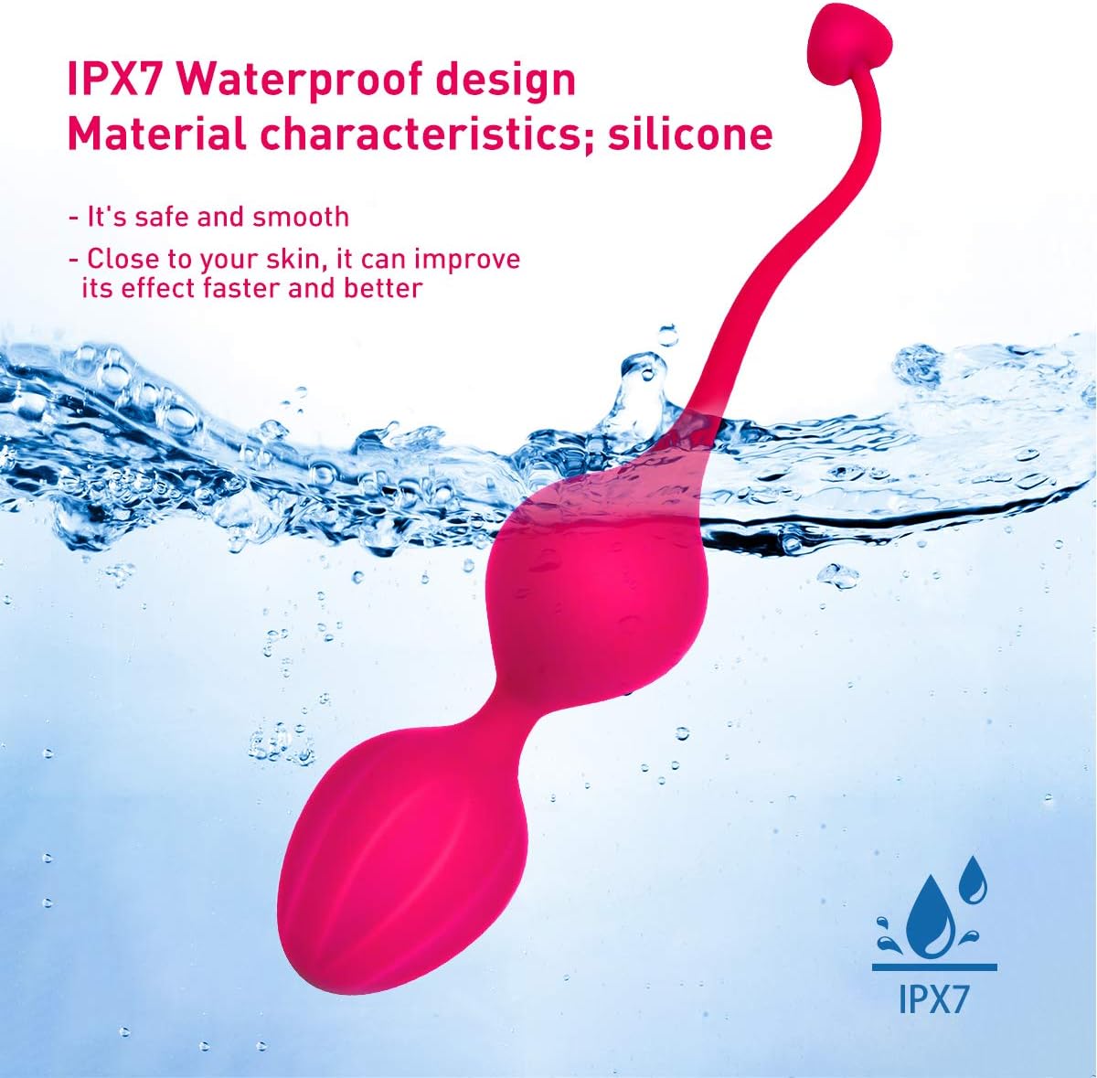 Kegel Exercise Balls for Women Ben Wa Weight Balls for Women Pelvic Exercise Ball Tightning Bladder Control Devices Silicone Strengthening Device: Health & Personal Care