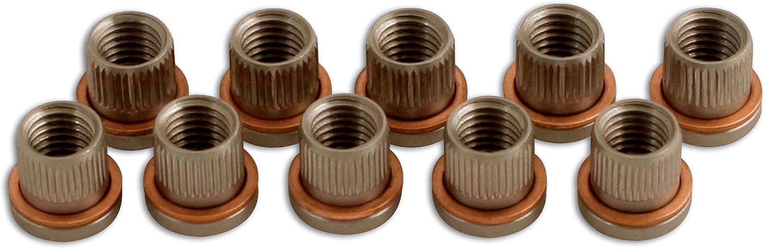 Laser 5038 Threaded Inserts - 10pc, Bronze, M9 x 125mm, 58mm x 105mm