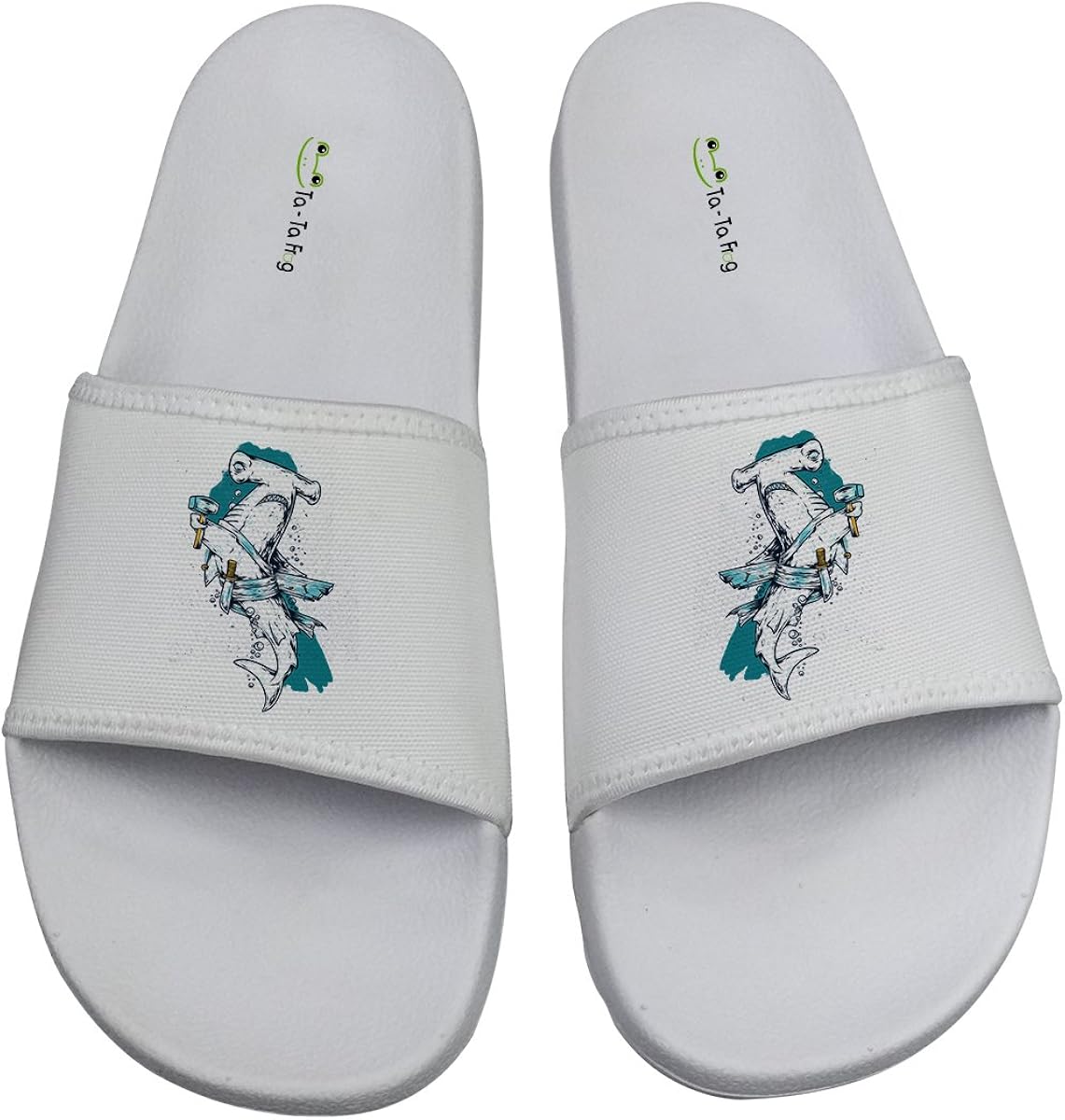 TA-TA FROG Shark Anti-skidding Beach and Pool Flip Flops Sandals