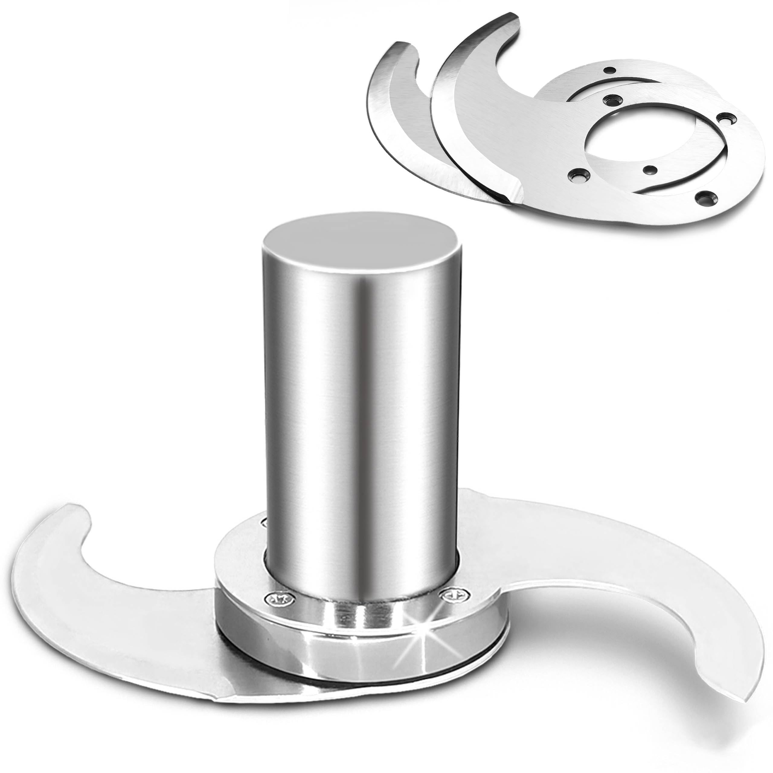 Photo 1 of 27055 Modular Blade for Robot Coupe Food Processor R2, R2A, R2N, R2B, R2U, R201, R211, with Stainless Steel Housing & 2-Pack Spare Blades, Microplastic-Free/Durable/Cost-Saving
