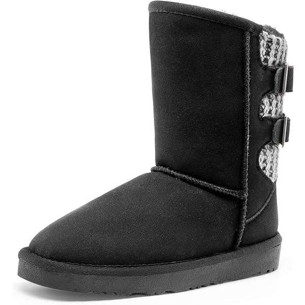 1 Par De Botas De Nieve Para Niña/adolcente Con Forro De Piel