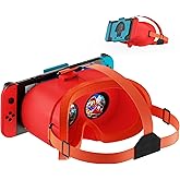 VR Headset for Nintendo Switch & Switch OLED, Upgraded Switch Virtual Reality Glasses with Adjustable HD Lenses and Comfortable Head Strap, Labo VR Kit 3D Goggles for Switch Accessories