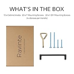 Ravinte 10 Pack Square Kitchen Cabinet Pulls