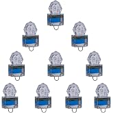 Edearkar LED Fishing Light (10-Pack) Underwater Deep Drop Lights Waterproof Diamond Tubular Underwater Fishing Lure Blue Light Attractants for Tuna Swordfish
