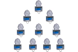 Edearkar LED Fishing Light (10-Pack) Underwater Deep Drop Lights Waterproof Diamond Tubular Underwater Fishing Lure Blue Ligh