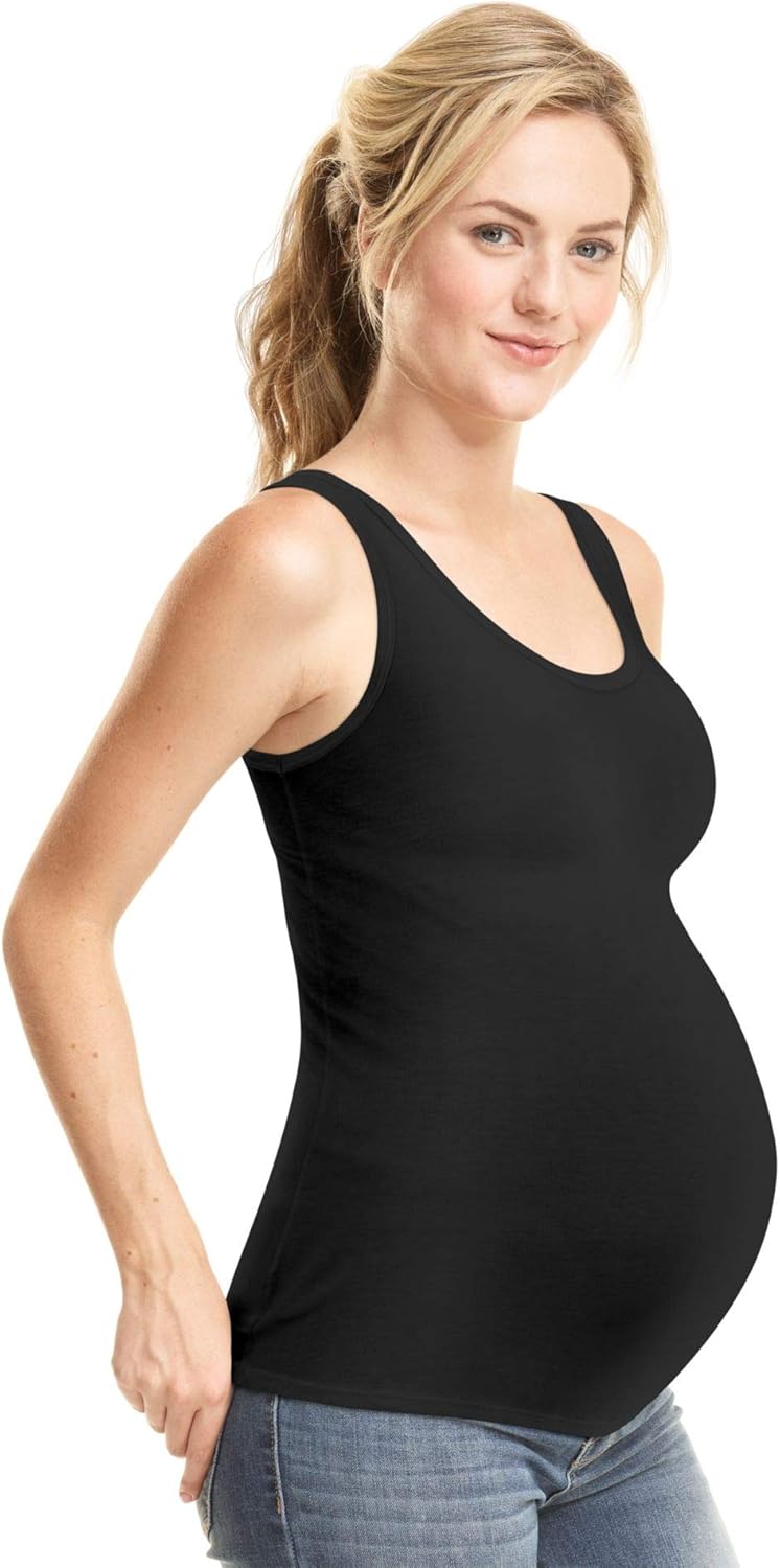 Playtex Women's Maternity Essential Layering Tank Top - 2 Pack PLMTT at  Women’s Clothing store