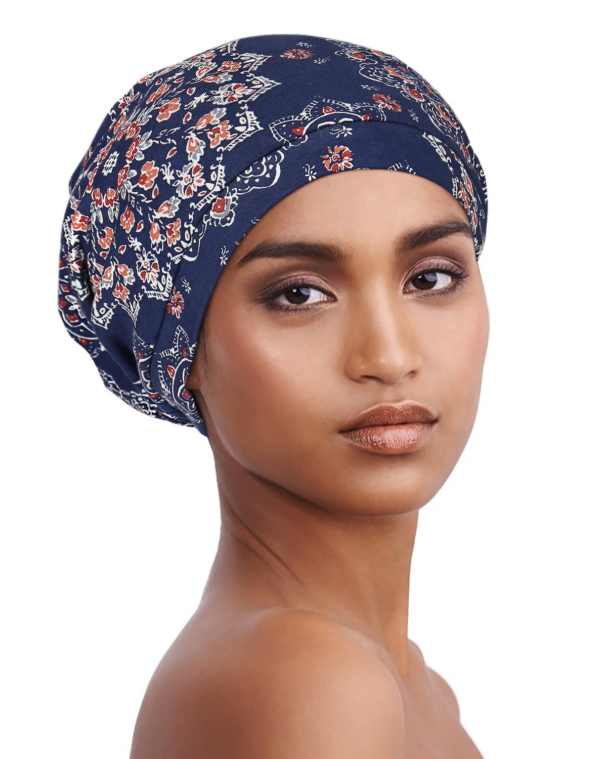 Head Coverings for Women with Thin Hair Slip-on Satin Cap Sleep Gift