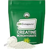 Creapure Creatine Monohydrate Powder. Ultra High Purity German Made Creatine with Nothing Else Added at All. Pure and Unflavored for Men & Women. Zero Bloating, No Sugar, Vegan Friendly Supplement