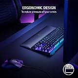 Razer Ergonomic Wrist Rest Tenkeyless Leatherette Black Keyboard Support view 3