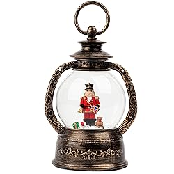 Christmas Snow Globe Lantern Water Glittering