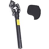 SR Suntour SP12 NCX 31.6X350mm Suspension Seat Post with Protective Cover Black