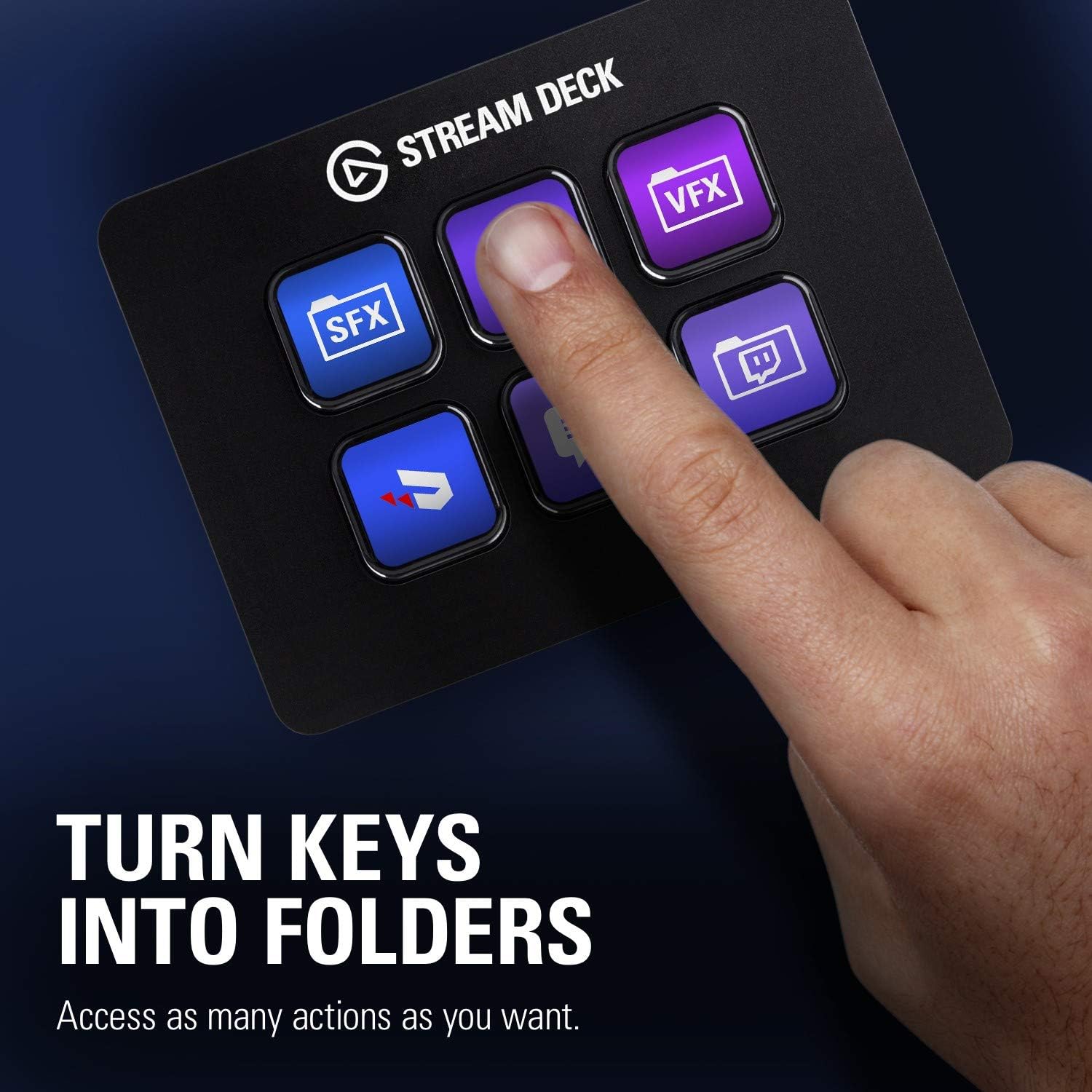 Elgato Stream Deck Mini - Compact Live Production Controller with 6 Customizable LCD keys, Trigger Actions in OBS Studio, Streamlabs, Twitch, YouTube and More: Computers & Accessories