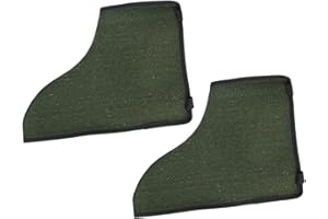 Welding Shoes Covers Fireproof Protective Spats for Workers, Heat Resistant Canvas Boot Protectors with Laces