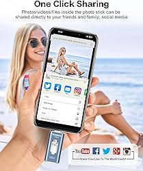 TEARMOS 128GB Photo Stick USB Memory Phone Flash
