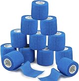 ANAMPION Self Adhesive Bandage 12 Rolls 5cm x 4.5m Non-Woven Breathable