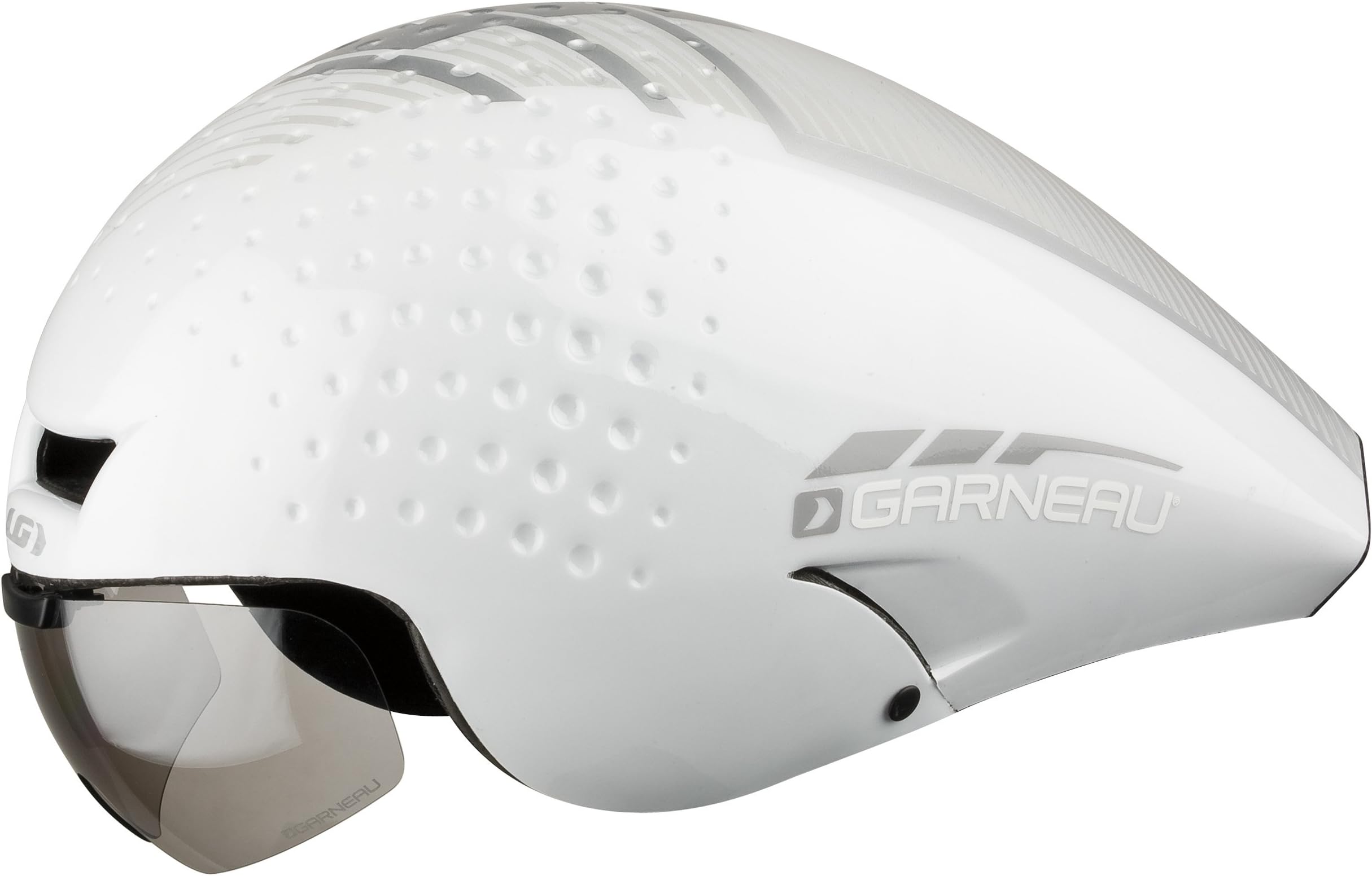 Louis Garneau P-09 Helmet (White/Silver, Small)