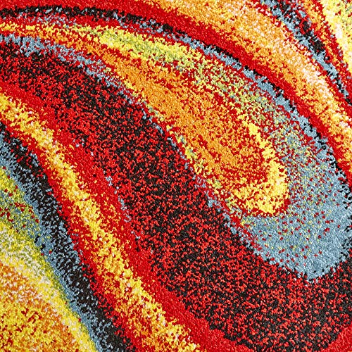 Home Dynamix Adja Modern Area Rug, Splash (5'2" x 7'2") The Home