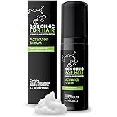 Botanical Hair Loss Foaming Serum for Thicker, Fuller Hair - Safe & Natural Formula with Saw Palmetto - Clinically-Proven for Men & Women to Improve Hair Density - By Skin Clinic for Hair - USA Made