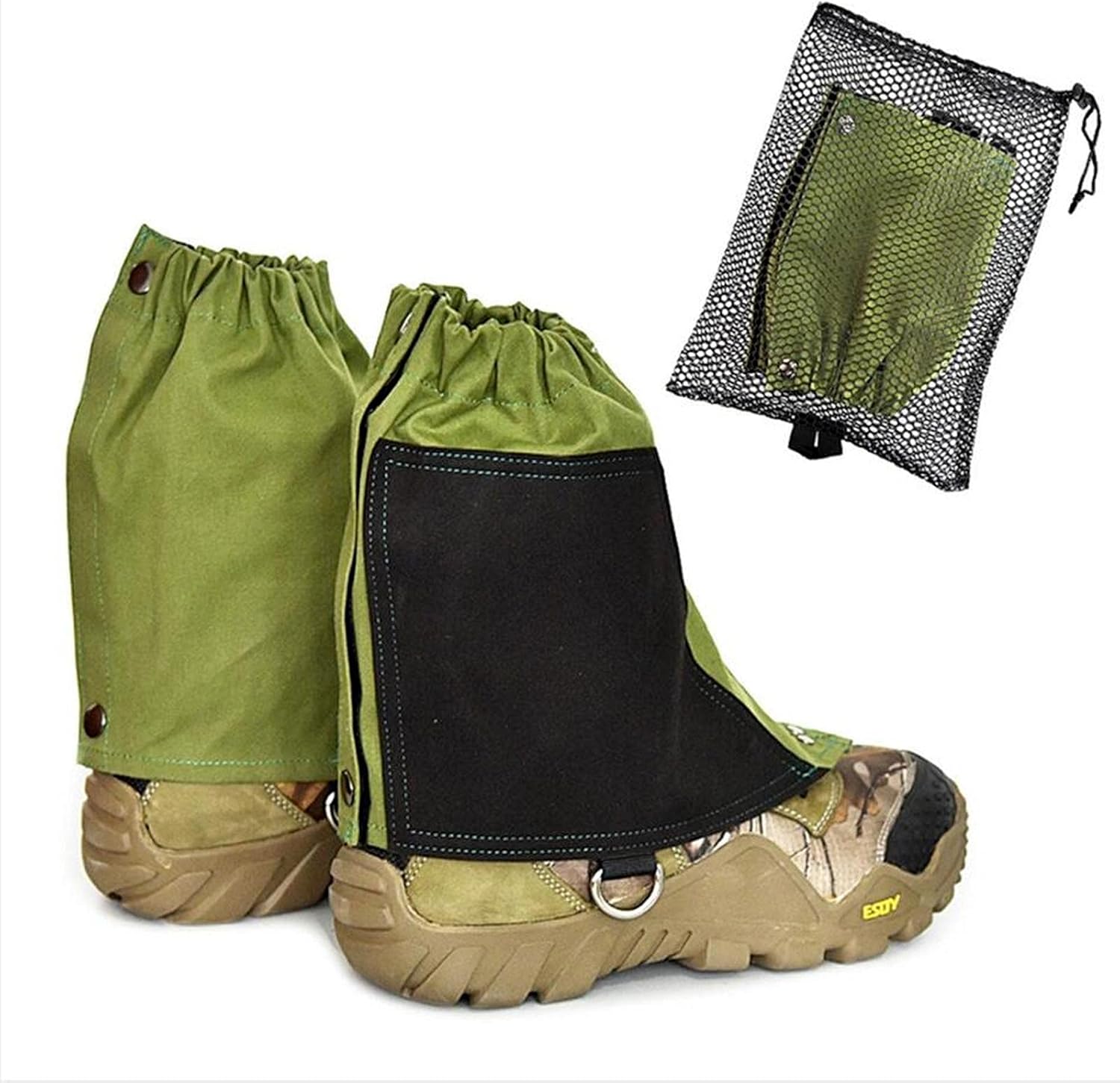 Hiking Canvas Gaiters Short Gators Waterproof Leg Gaiter