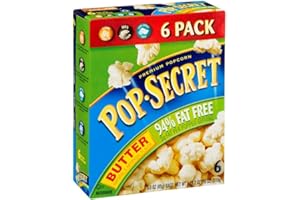 Pop Secret 94% Fat Free Butter Popcorn, 3.0 Oz - 6 Count (Pack of 1)