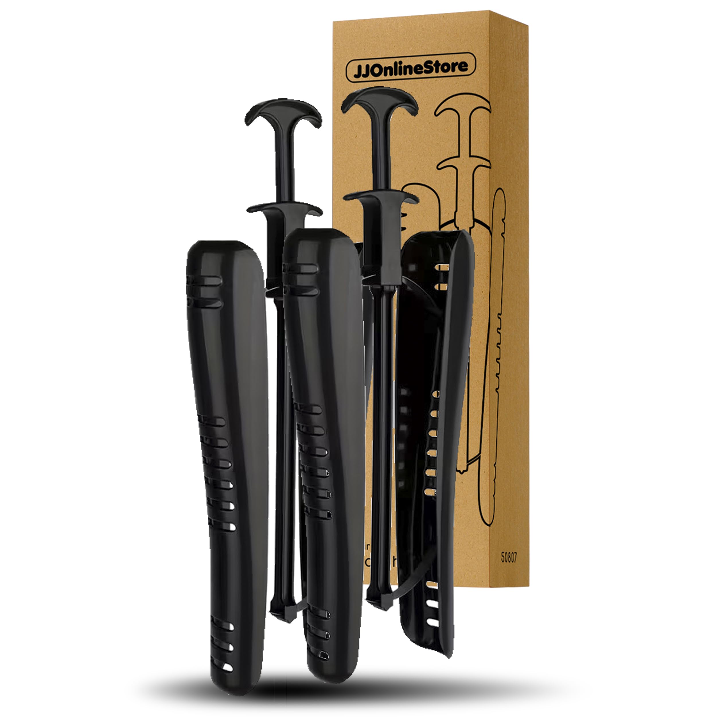 JJOnlineStore - 2 Pcs Boot Holders for Knee High Boots | Extra Long Automatic Black Boot Tree | Boot Shapers Knee High | Boot Inserts To Keep Shape for Lady Women Men Shoes (1 pair, 12.5")