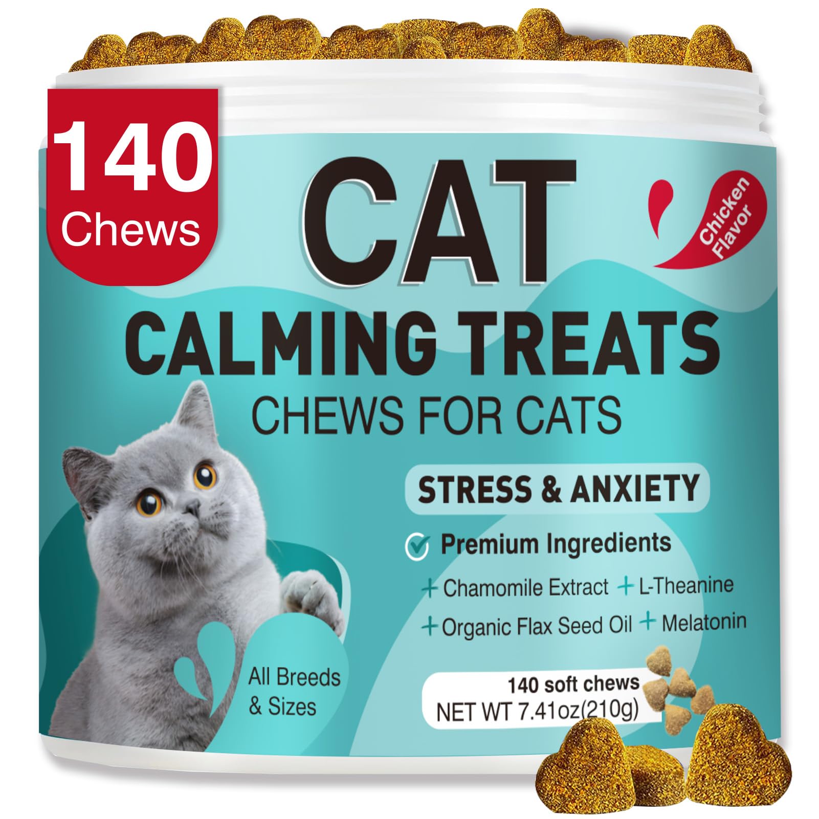 Photo 1 of ***MISSING PARTS***
MNQAXZ Cat Calming Treats, 140 Soft Chews to Relieve Anxiety, Stress & Prevent Bites, Perfect for Travel & Veterinary Visits, Soothing Calming Care