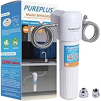 PUREPLUS Under Sink Water Filter, 22000 Gallons, 99.99% Chlorine Reduction, NSF/ANSI Certified Direct Connect Under…