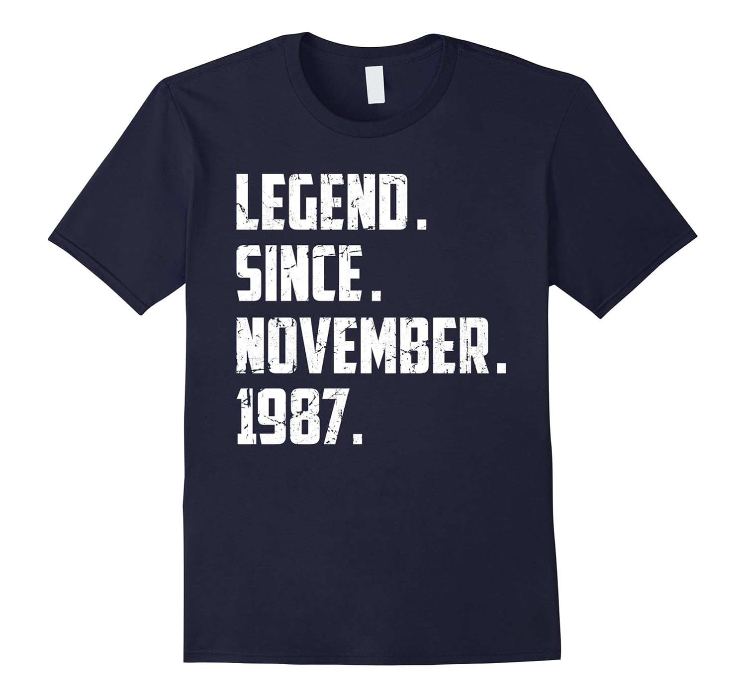 Mens Legend Since November 1987 30th Birthday Gifts T-shirt-ANZ