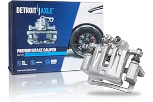 Detroit Axle - Rear Left Brake Caliper for Chevrolet Equinox Captiva Sport GMC Terrain Saturn Vue Pontiac Torrent Driver Side Brake Caliper w/Bracket Replacement