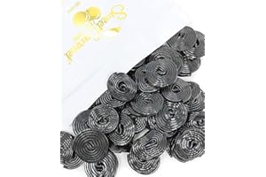 SWEETGOURMET Italian Black Licorice Wheels | Bulk Candy | Natural Colors and Flavors, GMO Free | 3 Pounds
