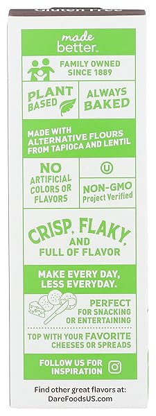 DARE BRETON, CRACKER HERB GARLIC, 4.76 OUNCE