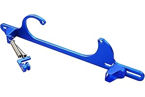 TASAN RACING Throttle Cable Bracket 4150 4160 Series Adjustable Aluminum Carburetor Bracket Blue