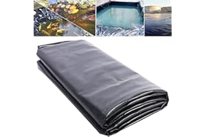 Nisorpa Pond Liner 40 Mil 13 x 16 Feet Fish Safe Pond Fountain Liner PRO Grade HDPE Fish Pond Liner Pond Skins for Fish Ponds Water Gardens Fountain Koi Ponds Easy Cutting Heat & Aging Resistant