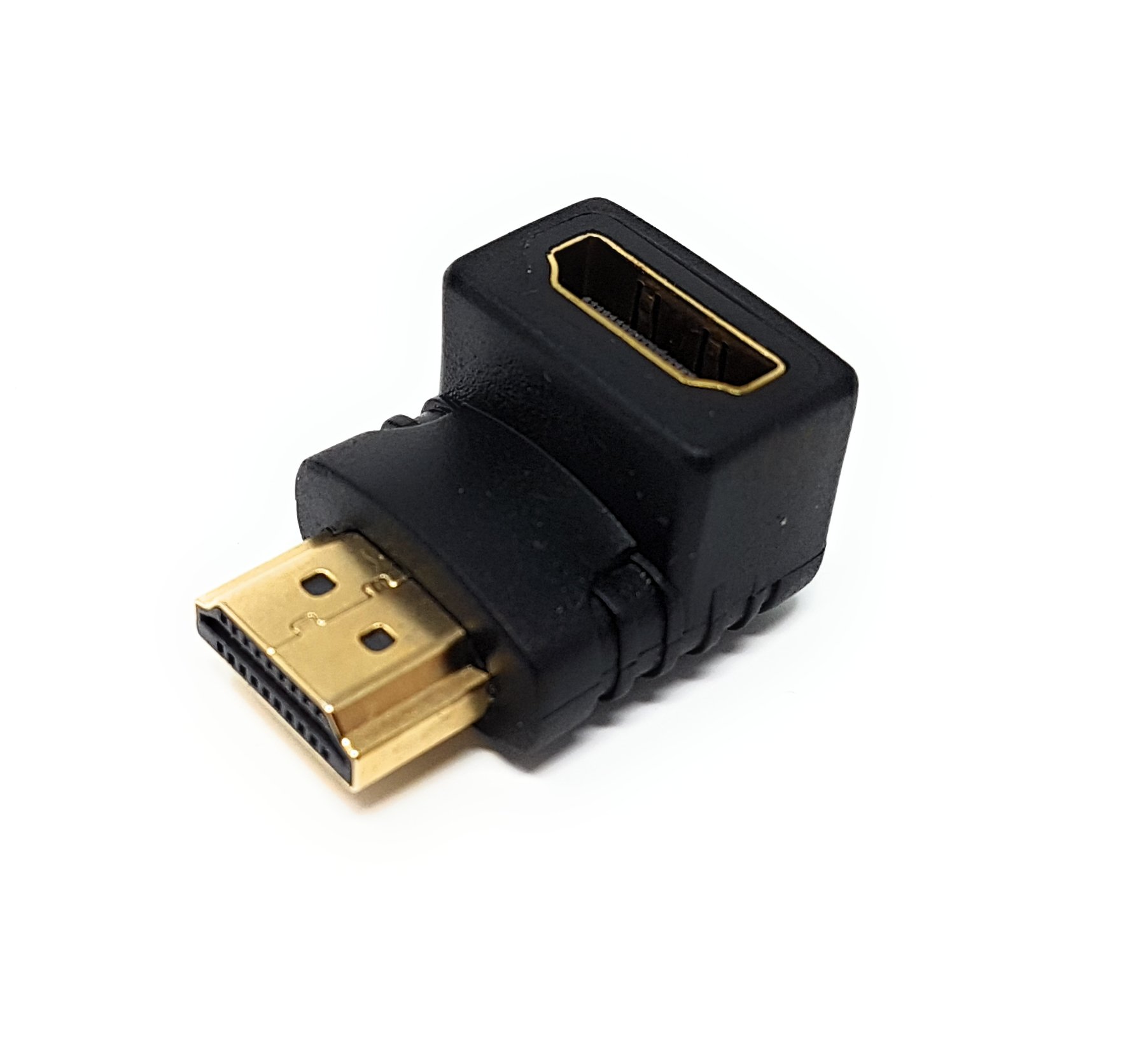 Maincore 90 Degree Angled HDMI to HDMI Adapter Female Socket to Male Plug.