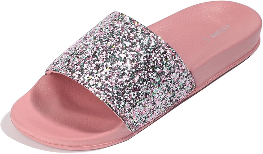 bling slip on sandals