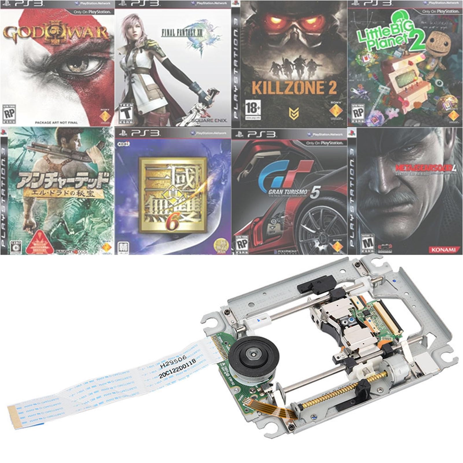 Bewinner Replacement Ser Lens, PCB ser Lens for KEM-410ACA Game Console with Professional Chip Set